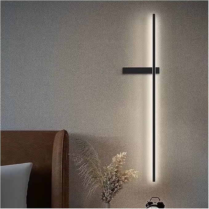 LED Wall Lamp Modern Minimalist Strip Wall Decor Lights Lighting for Bedroom Bedside Living Room TV Sofa Lobby Background Decor,Wall Lamp