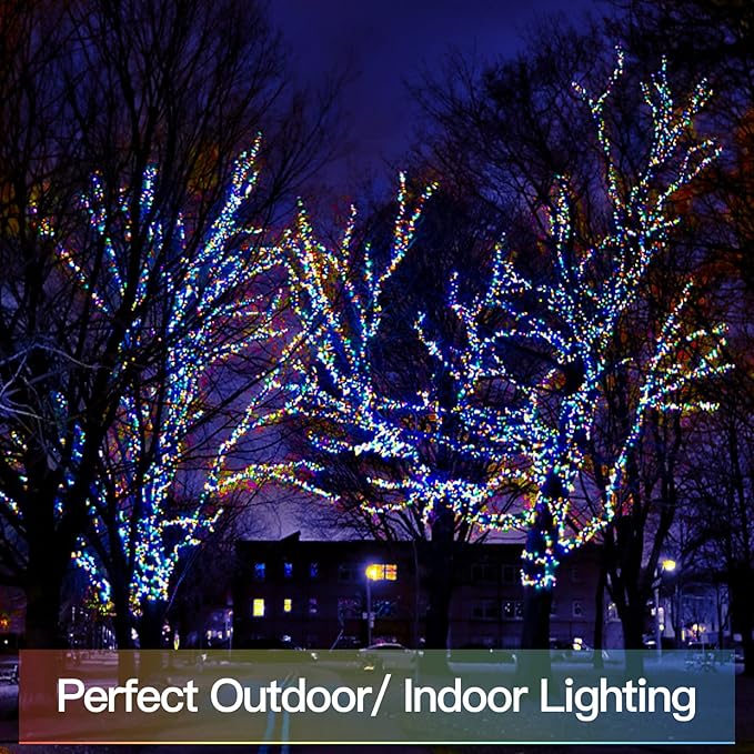 suddus 66ft 200 LED Outdoor String Lights, Multi Color Fairy Lights Battery Operated with Remote, Led Twinkle Lights for Bedroom, Backyard, Wedding, Tree, Mason Jar, Wall, Centerpiece, Christmas