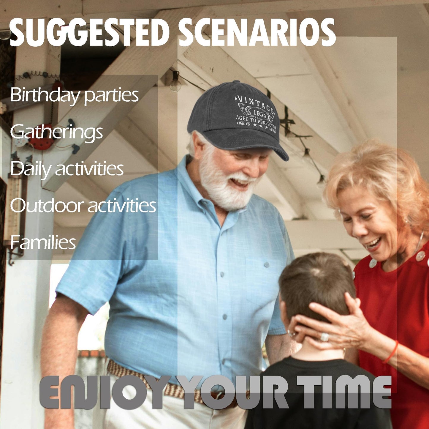 80th Birthday Gifts for Men Women,1945 for 80 Year Old Woman Man Vintage Hat,Parents Turing 80th