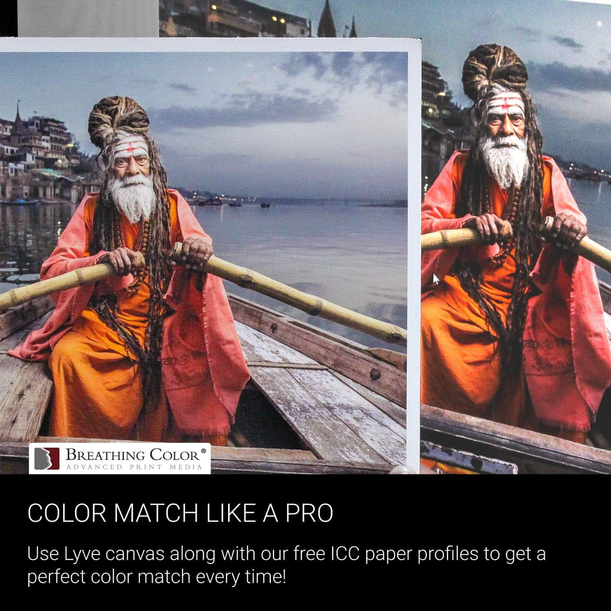 Premium Lyve Matte Canvas Paper Perfect For Use on Professional Makes and Models of Epson, Canon and HP printers preferred by Professionals. 19 mil textured Canvas offered in a 36 inch by 40 ft roll