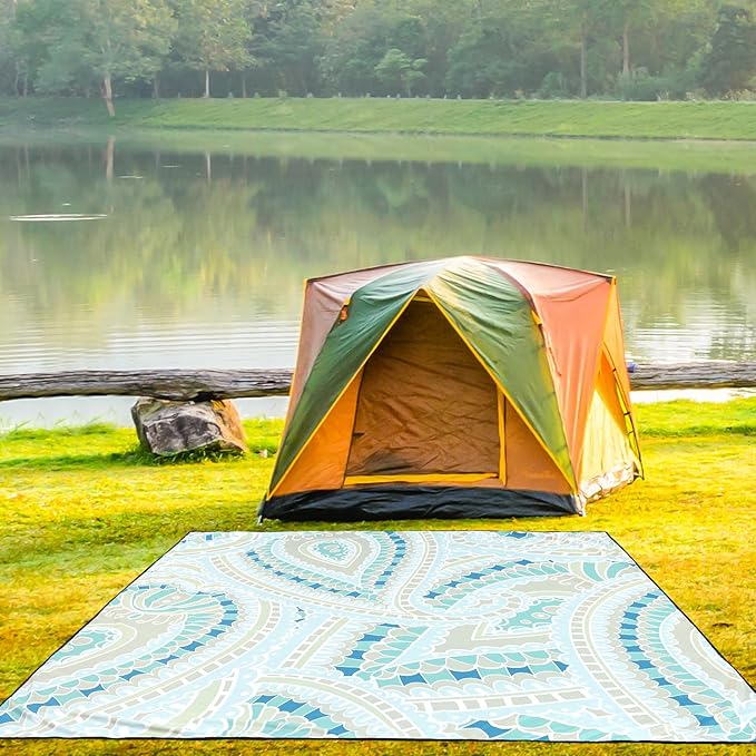 AISPARKY Beach Blanket Waterproof Sandproof Quick Drying Beach Mat Extra Large Outdoor Picnic Blanket for Travel Camping Hiking