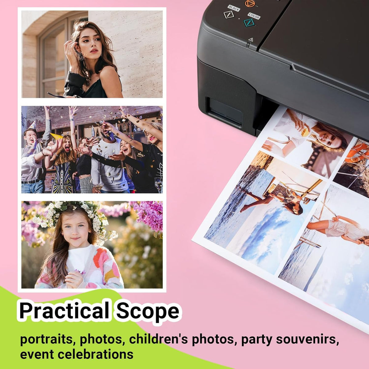 TECKWRAP Matte Photo Paper 8.5" x 11" - 69lb Photo Paper for Inkjet Printer Paper, Ideal for Portrait Photography, 20 Sheets, Smudge-Proof