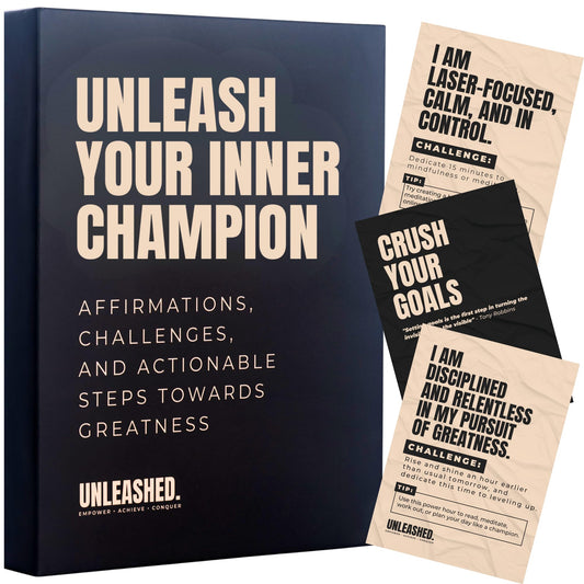 Daily Affirmation Cards to Build Confidence, Discipline & Success - Empowering Affirmations, Growth Challenges & Practical Tips for Achieving Your Goals | Motivational Gift for Driven Men and Women