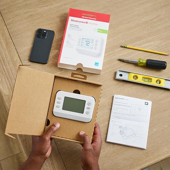 New! Honeywell Home Smart Thermostat, Conventional/Heat Pump Compatibility, WiFi Thermostat for Home, X2S, Gray