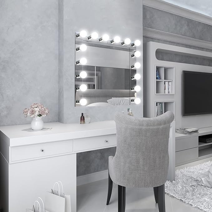 Design House 509653 5-Light Vanity Strip Light Contemporary Dimmable for Bathroom, Bedroom, Makeup Vanity, Polished Chrome