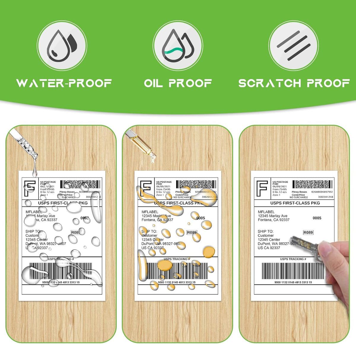 MFLABEL 32 Rolls of 450 Counts, 4x6 Shipping Labels, Mailing Postage Labels for Zebra 2844 ZP-450 ZP-500 ZP-505