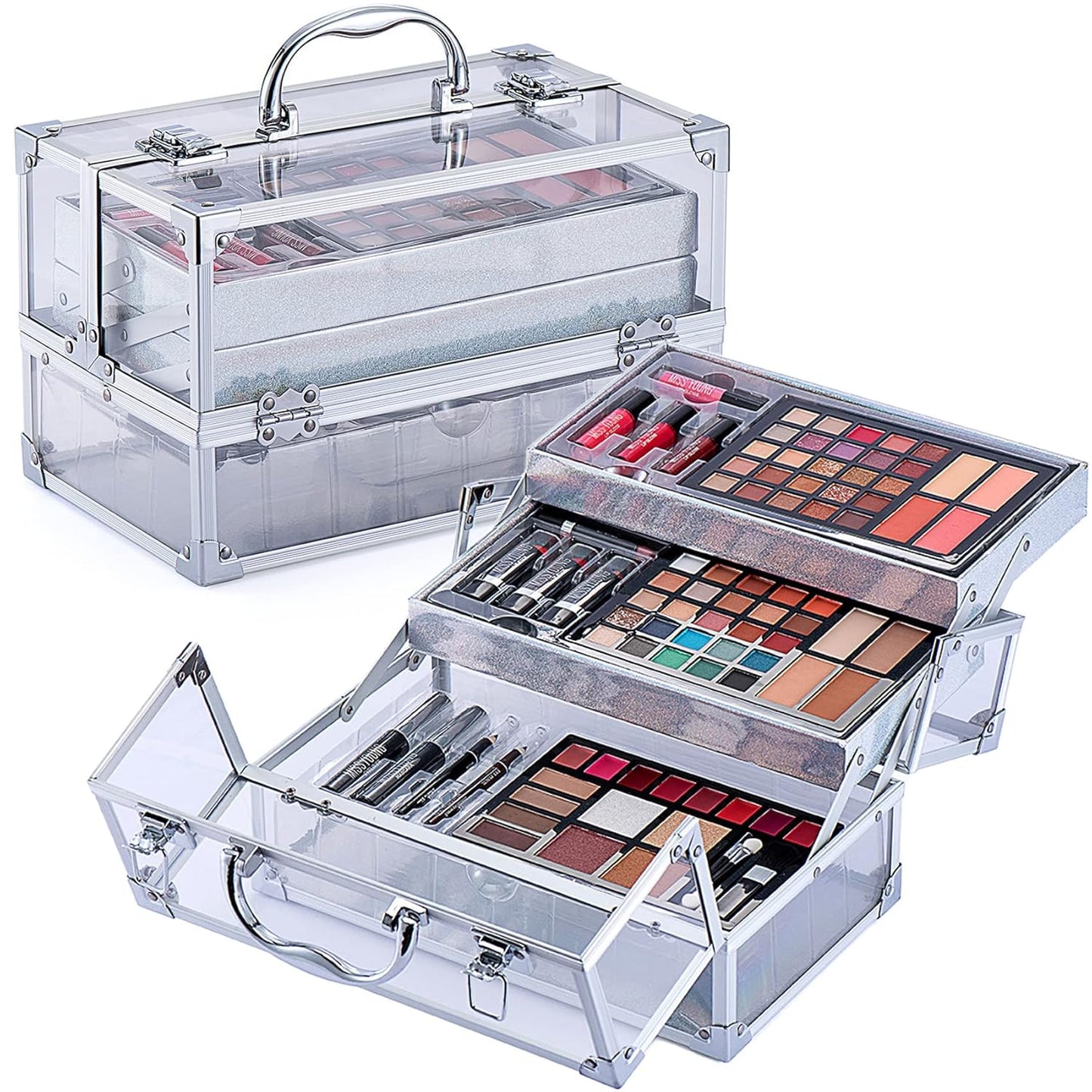 74 Colors Makeup Kit All-in-one Makeup Set, Cosmetic-Gift for Women -Include Makeup Brush Set, Eyeshadow Palette, Brow Powder, Eyebrow Pencil, Lip brush -(Multicolor 102)