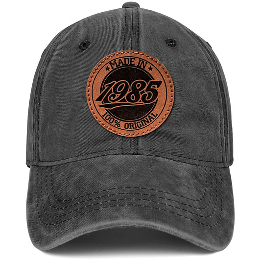 40th Birthday Gifts Men 40th Birthday Decorations 1985 Vintage Hat 40 Year Old Birthday Gifts 100% Cotton Baseball Cap