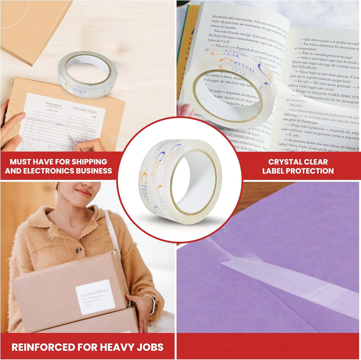 GGR Supplies T.R.U. LP-20CC Book Repair Crystal Clear Label Protection Tape: 1.5 in. x 72 yds. (Pack of 1)