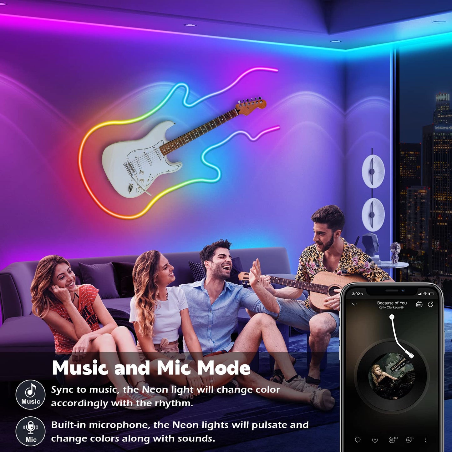 AILBTON 50FT Led Neon Rope Lights Control with App/Remote,Flexible Led Rope Light,Multiple Modes,IP65 Outdoor RGB Lights Waterproof,Music Sync Gaming Led Neon Strip Light for Bedroom Decor (50FT)