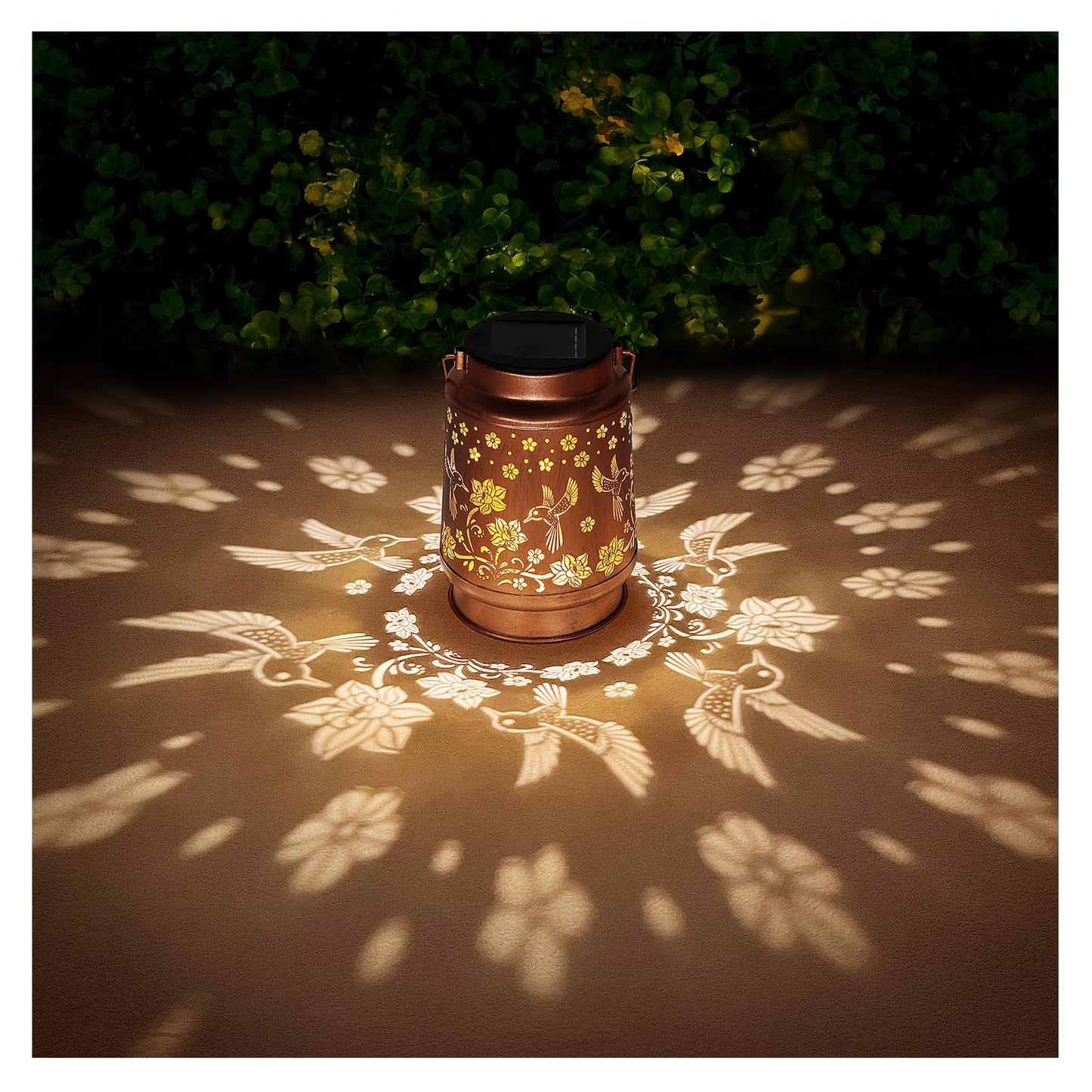 Solar Lanterns Outdoor Waterproof Hummingbird Garden Decor Birthday Gifts for Women Mom Grandma Hanging Solar Lights Metal Solar Decoration Outside for Yard,Patio,Backyard,Porch