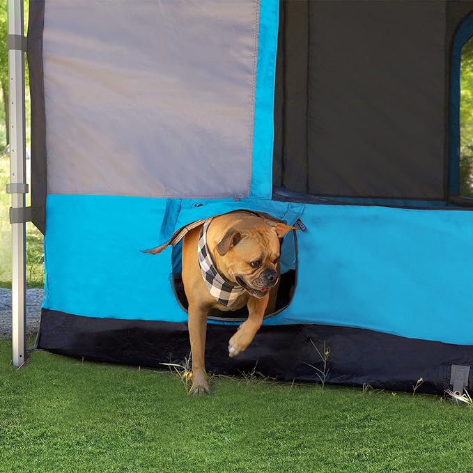 E-Z UP Camping Cube 6.4, Converts 10' Straight Leg Canopy into Camping Tent (Canopy/SHELTER NOT Included), Splash