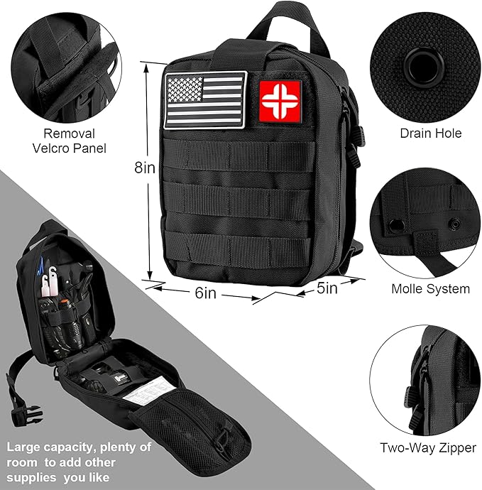 Survival kit, 310PCS Survival Gear and Equipment,Gifts for Christmas Men Women Teenagers,Survival Kit, Emergency for Camping Hiking Fishing