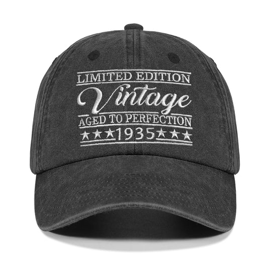 Rybicag 90th Birthday Gifts for Him Her, 1935 Cap for 90 Year Old Men Women Vintage Hat