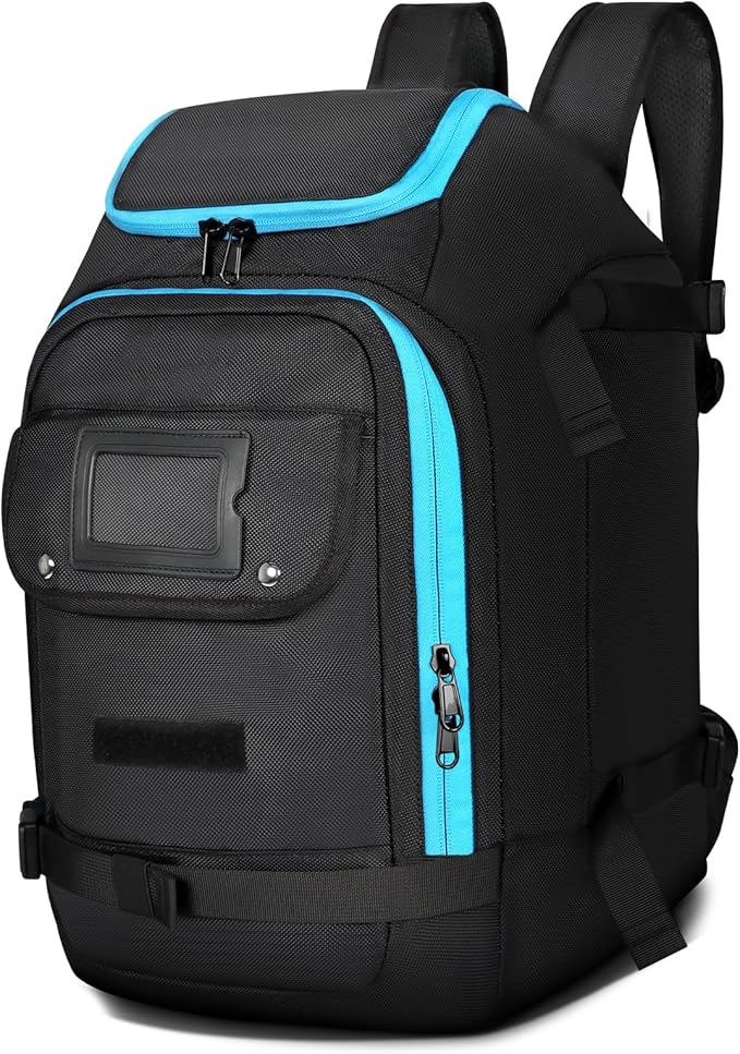 Geestock Ski Boot Bag, 50L Ski and Snowboard Boot Travel Backpack Waterproof Large Duffle Travel Bag for Ski Helmet, Skis, Snowboard & Accessories