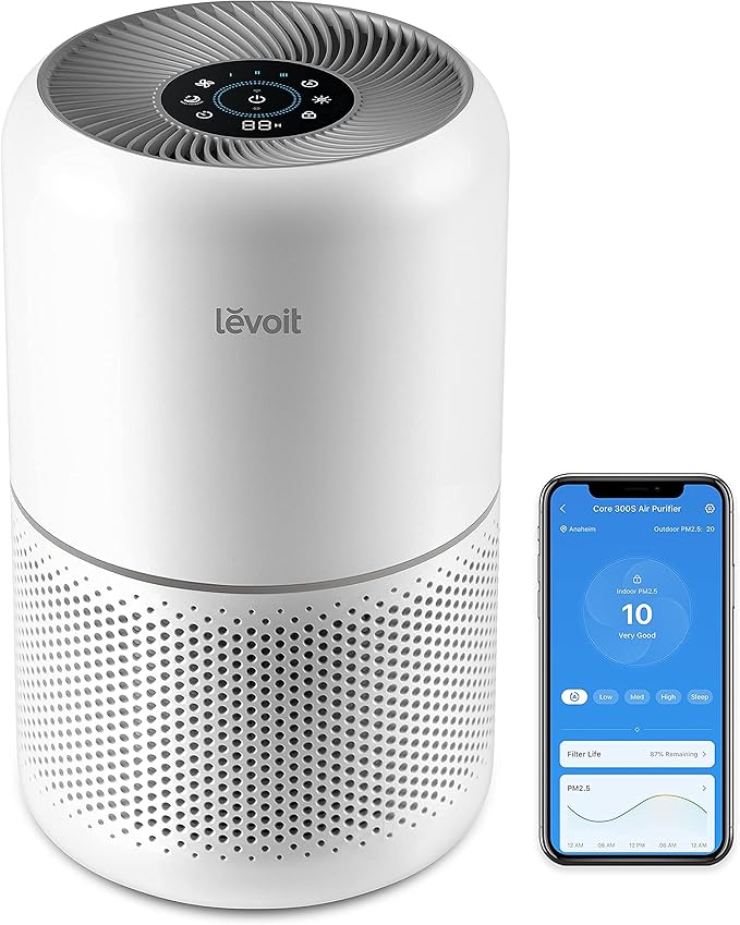 LEVOIT Air Purifier and Humidifier Bundle, Smart WiFi App Control, HEPA Filter, Essential Oil Diffuser, Auto & Sleep Modes, White Noise, Alexa