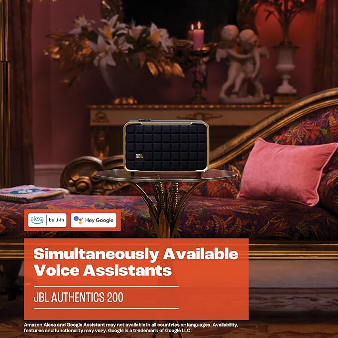 JBL JBLAUTH200BLKAM-Z Wi-Fi Bluetooth Smart Home Speaker - Certified Refurbished