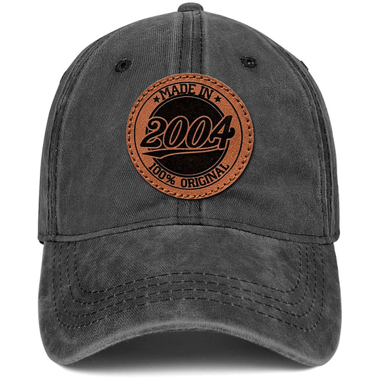 21st Birthday Gifts for Him 21st Birthday Decorations 2004 Vintage Hat 21 Year Old Birthday Gifts for Men 100% Cotton Baseball Cap