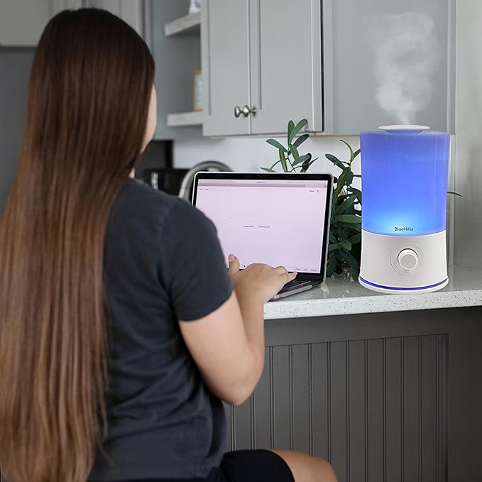 BlueHills Premium Set of Three Large 5000 ML, 4000 ML, and 2000 ML XL Essential Oil Diffusers Humidifier Combo for Large Room Home with Décor LED Lights Great Gift – White
