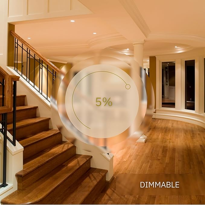 3W LED Vertical Step Lights, White Finish, 120V Dimmable LED Stair Lights Indoor and Outdoor, 125 Lumens, CRI 90+, IP-65 IC Rated, ETL Listed, Warm White 3000k