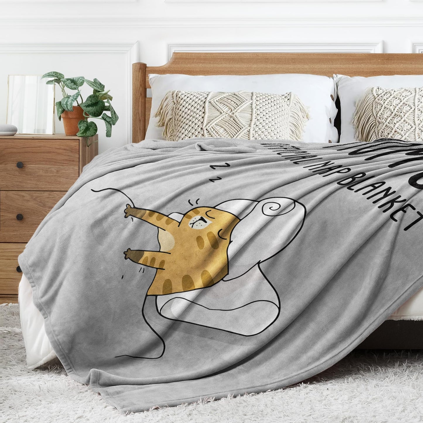 SteadStyle Gifts for Mom from Daughter or Son, Mom Birthday Gifts Blanket, Mother Presents for Christmas, Valentine's Day, Mothers Day, Fluffy Blanket for Mommy, 60'' x 50'' (Grey)