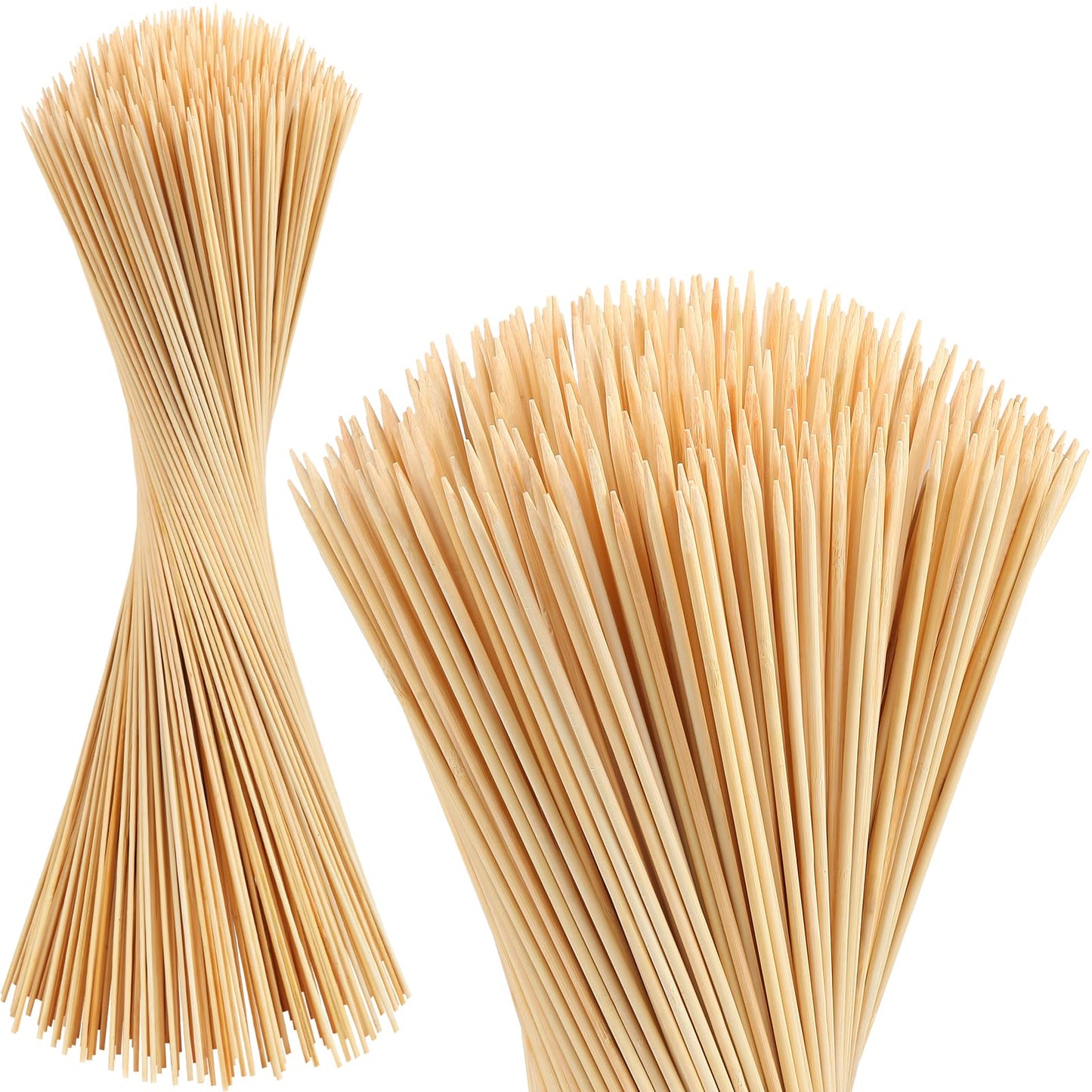 150 Pack Marshmallow Roasting Sticks, 30 Inch Smores Stick Extra Long for Fire Pit, 5mm Thick Bamboo Barbecue Skewers Outdoor for BBQ Kabob Grilling, Campfire, Hotdog, Plant Support