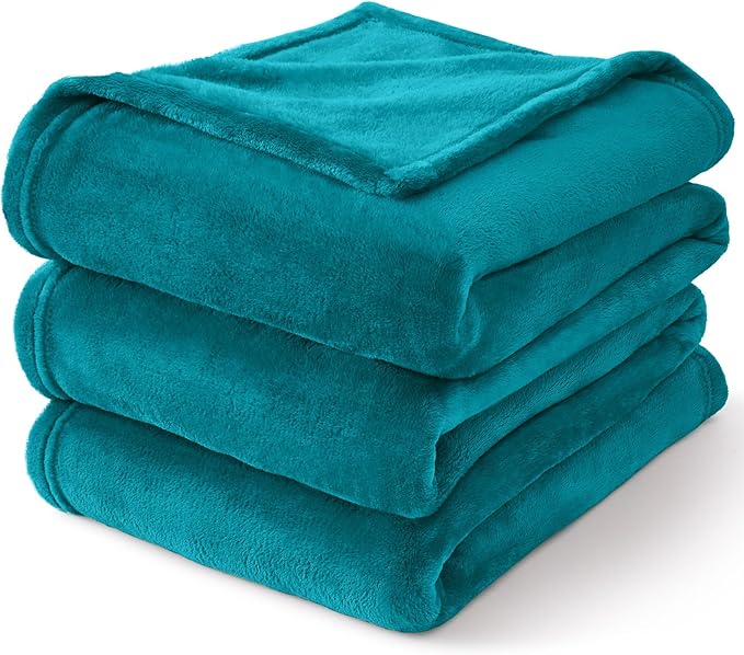 BEDELITE Fleece Blankets Queen Size Bluebird Throw Blankets for Bed, Luxury Plush Cozy Fuzzy Blanket 90x90 inches, Super Soft Warm Lightweight Throw Blanket All Seasons Suitable