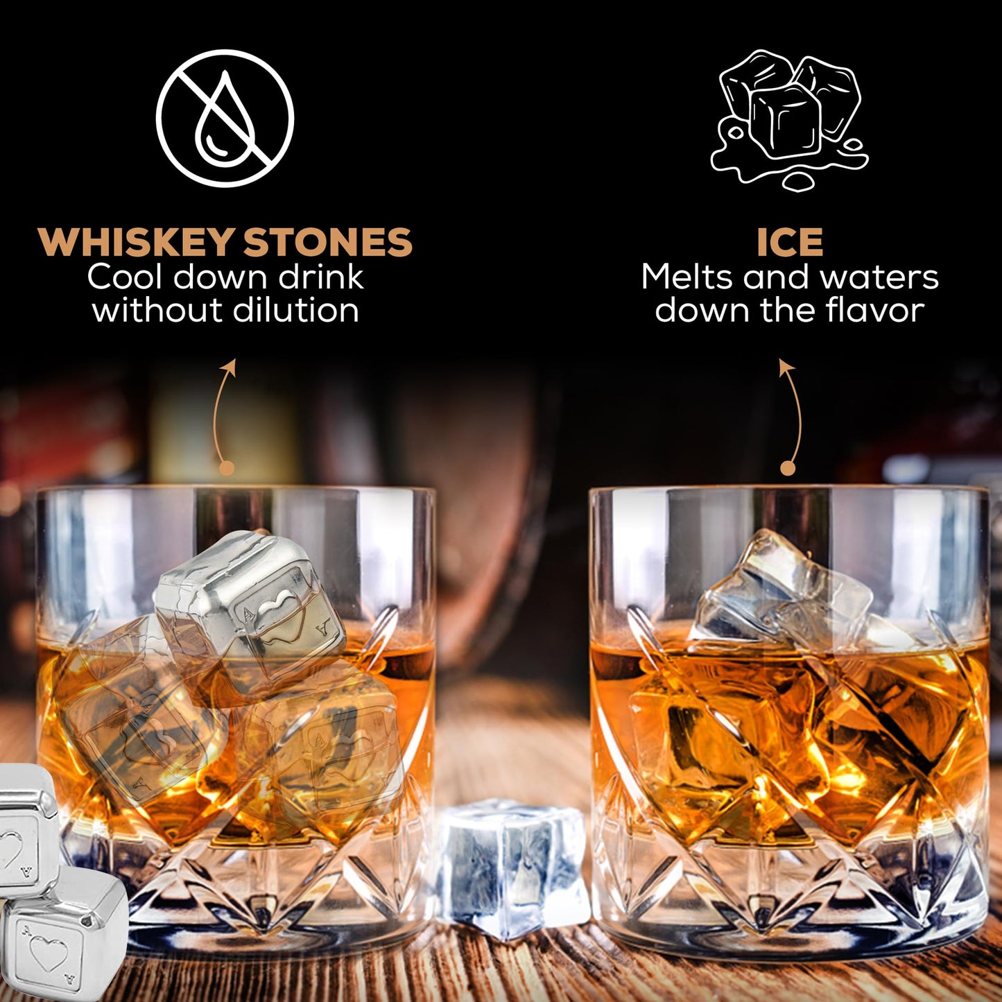 Anniversary For Him ‘To My Husband’ Engraved Whisky Glass Gift Set | Romantic Present for Husband | Unique Wedding - Birthday or Anniversary Idea