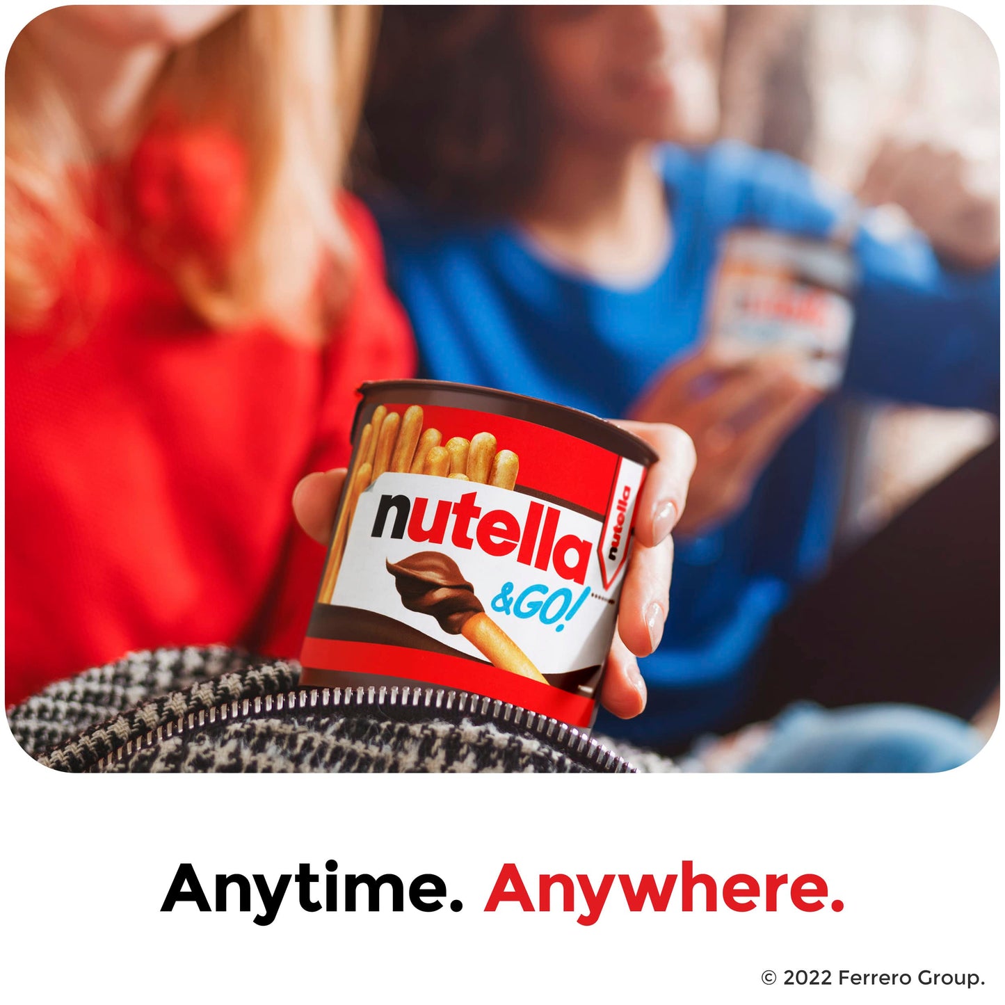 Nutella & GO! Bulk 24 Pack, Hazelnut and Cocoa Spread with Breadsticks, Stocking Stuffers, Snack Cups, 1.8 oz Each