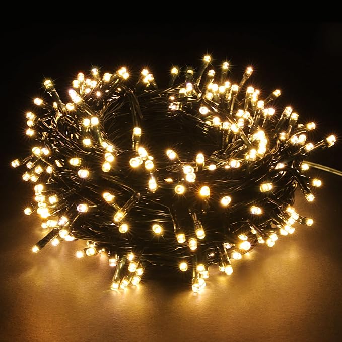 100-1000 LED Christmas Lights, Low Voltage Fairy String Lights with 8 Modes, Ideal for Xmax Tree, Garden, Home, Party, Halloween Festival Deco (Warm White, 1000 LEDs)