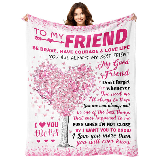 YPURTSD Best Friend Bestie Gifts for Women - Best Friend Birthday Gifts - Friendship Presents for Women - Long Distance BFF Presents - BFF Christmas Mothers Day Valentines Day Blanket 50"X60"