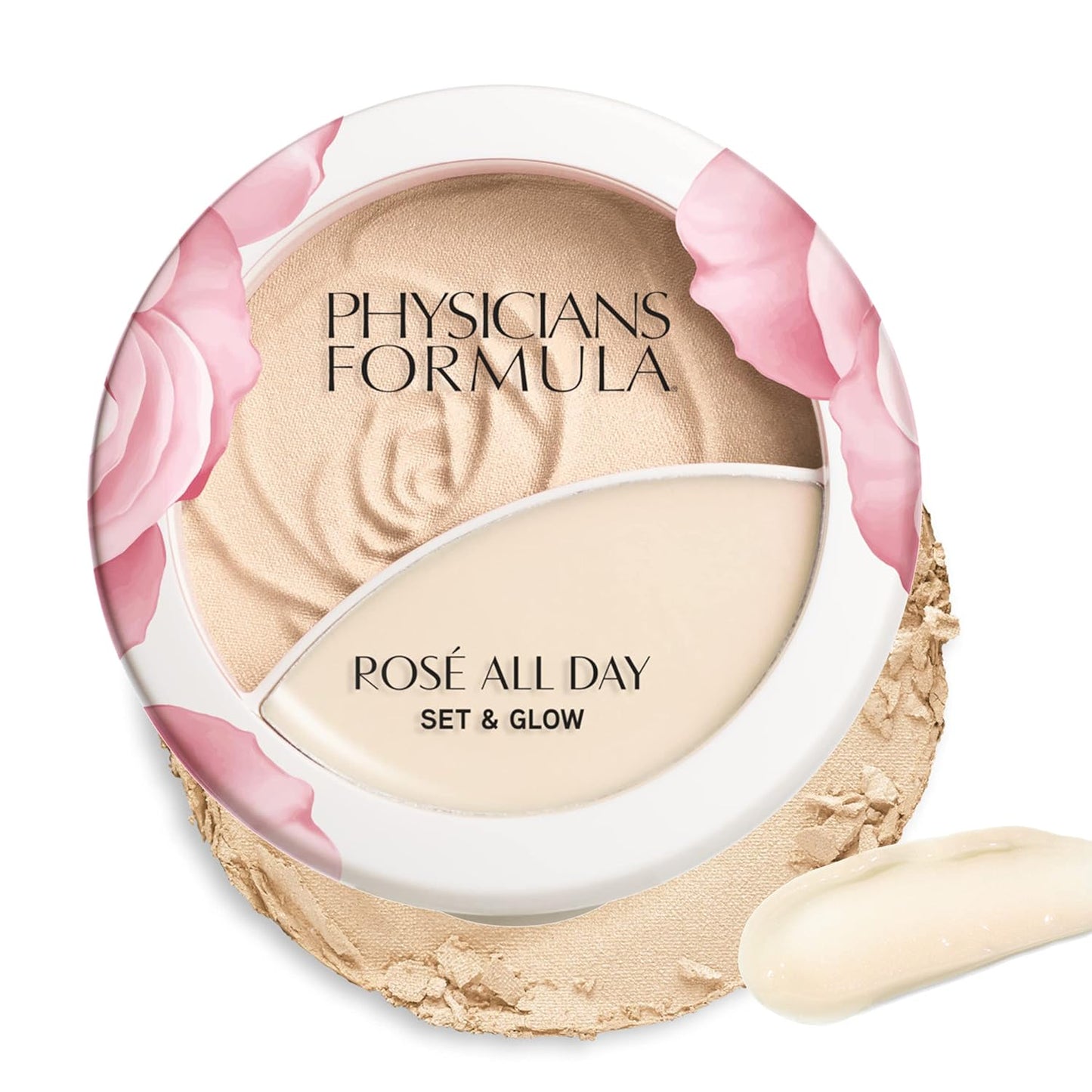 Physicians Formula RosÃ© All Day Set & Glow Highlighting Powder Luminous Light, Dermatologist Approved