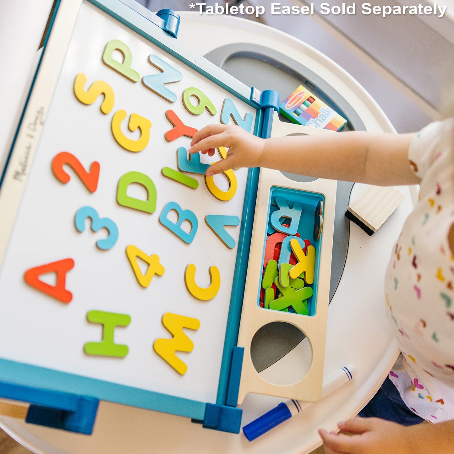 Melissa & Doug Deluxe Magnetic Letters and Numbers Set – 89 Wooden Alphabet Magnets & Numbers, Educational Learning Toys for Preschool Kids Ages 3+