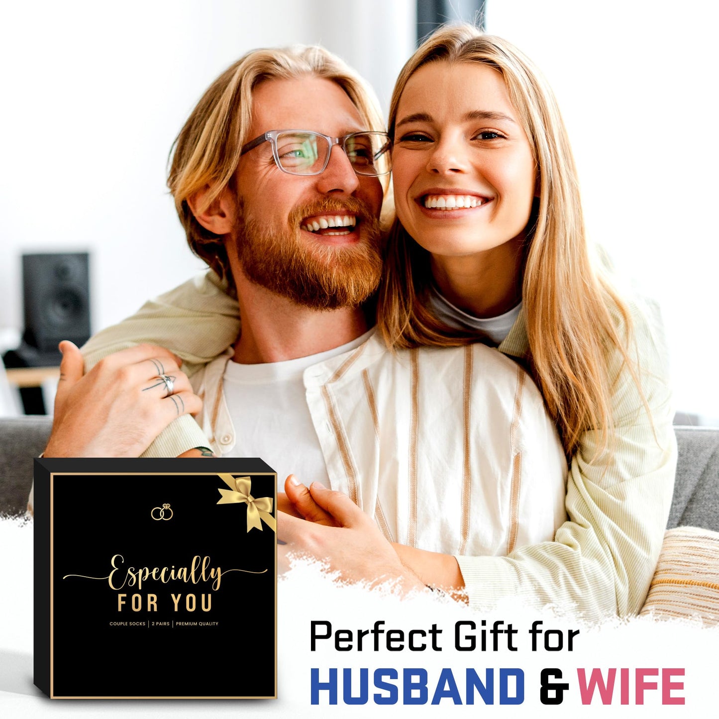 Wedding Gifts Socks – Hubby & Wifey Presents, Bridal Shower & Engagement Gifts for Couples, Mr. and Mrs. Presents, Just Married Couple Gift for Anniversary, Christmas Gift Ideas for Newlyweds 2025