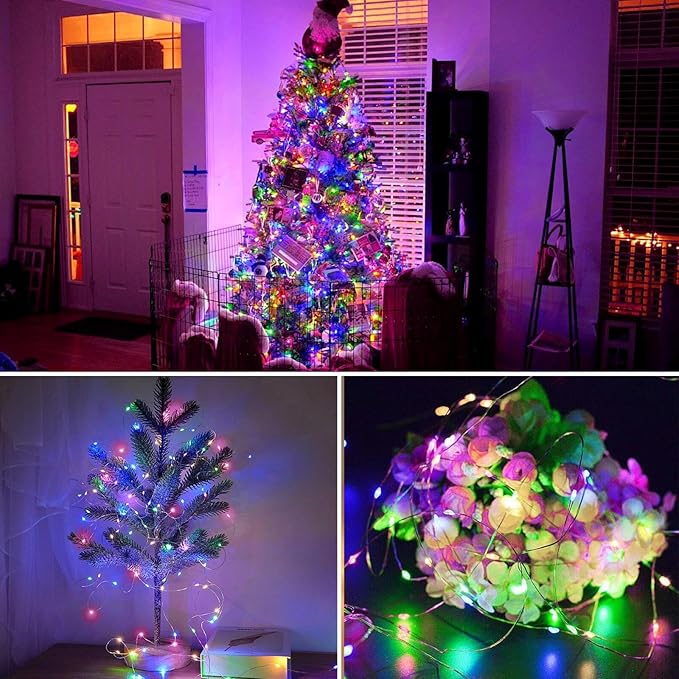 kolpop 30 Pack LED Fairy Lights Battery Operated, Mini Twinkle String Lights Battery Powered Waterproof for Christmas Mason Jars Party,Multicolour