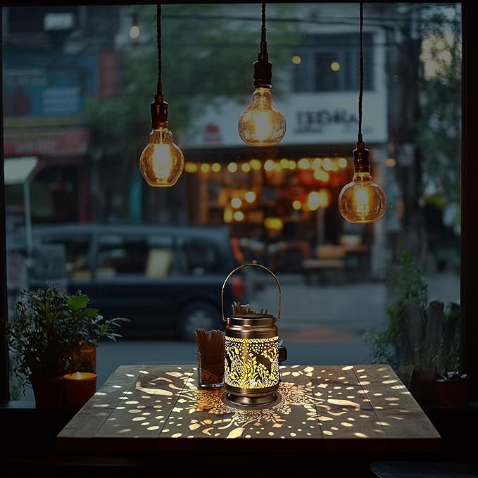 KY&BOSAM Solar Lanterns Outdoor Waterproof Pet Dog Memorial Garden Decor Hangings Metal Solar Lantern LED Lights 800Ah Battery Outside for Thoughtful Pet Loss Sympathy Remembrance Bereavement Gift