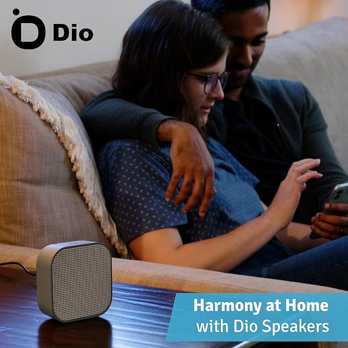 Dio Node Multiroom Wi-Fi Home Speakers (1-Pack), Works with Apple AirPlay 2 and Other Apple Devices, Immersive Sound System, Easy to Connect, Spotify Player