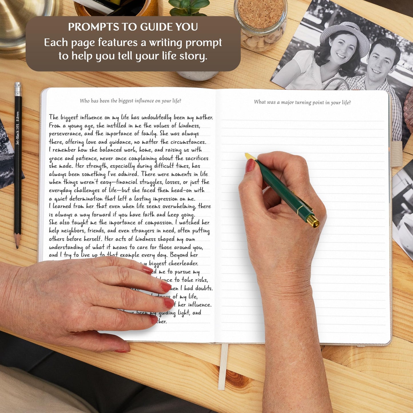 Legend Grandparents Legacy Journal – Grandparent Life Story & Memory Book with Prompts – Great Grandma & Grandpa Birthday Gifts (Seashell)