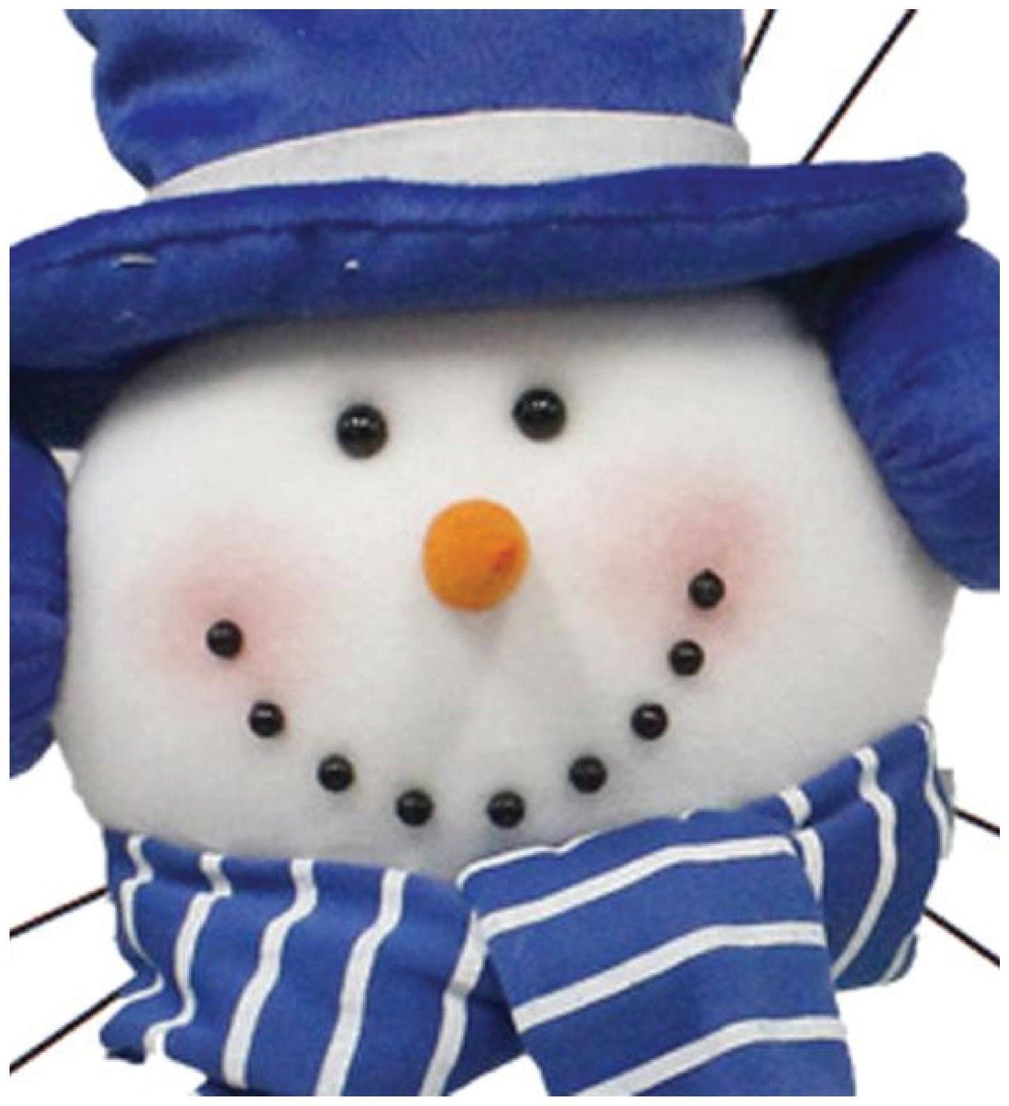 Craig Bachman Imports Snowman Wreath Decor Kit 31" Large Plush Snowman Head Legs Arms with Wired Scarf & Top Hat for Christmas Wreath Making DIY Holiday Front Door Decoration Supplies XC610445"