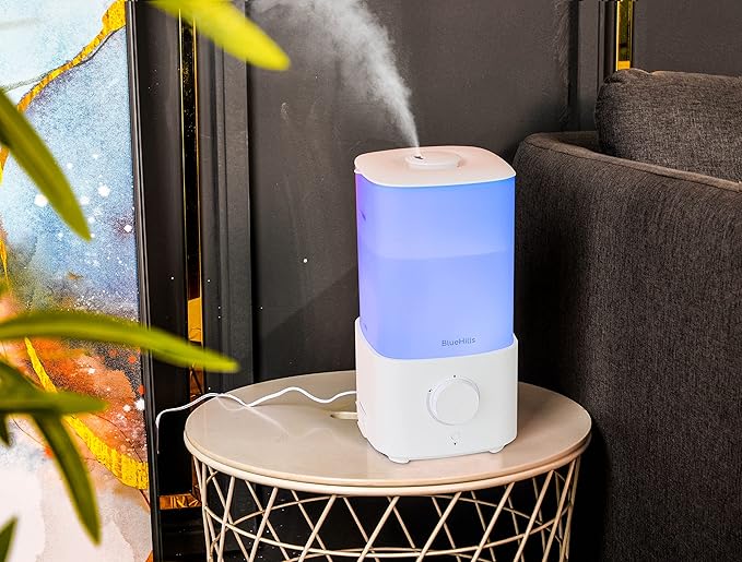 BlueHills Premium Large 2300 ML and 3000 ML XL Essential Oil Diffusers Humidifier Combo Set of 2 for Large Room Home with Décor LED Lights Great Gift – Value Pack of White