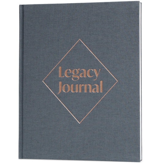 Skyline Grandparent Memory Book – Family Tree & Legacy Journal – Birthday Gifts for Nana, Grandpa & Grandma from Grandchildren (Space Blue)