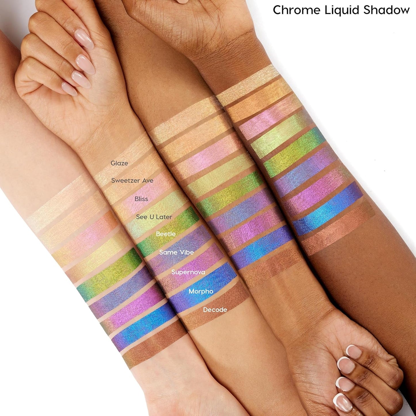 ColourPop Chrome Liquid Eyeshadow - Color-Shifting Chrome Eyeshadow with Long-Lasting & Ultra-Pigmented Formula - See U Later (0.05 oz)