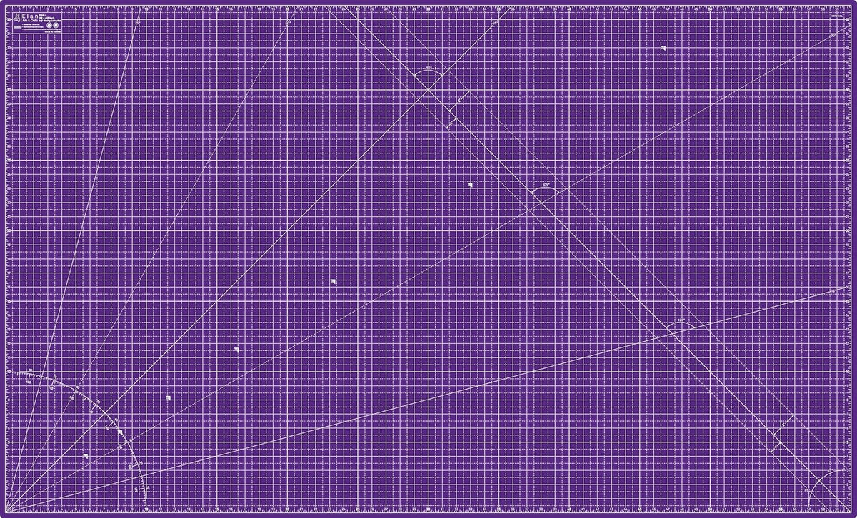 Elan Cutting Mat 36x60 Pink & Purple, Extra Large Self Healing Cutting Mat 36 x 60 Inch, 5-Ply Craft Board Pink, Hobby Board for Sewing and Quilting