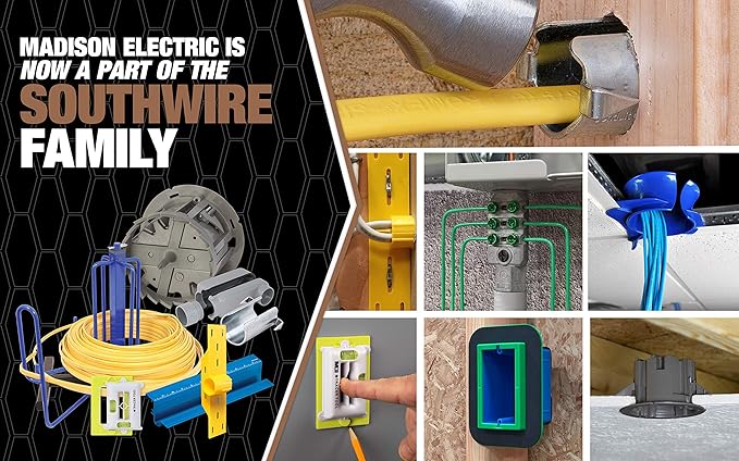 Southwire -MSBST250 Fixture and Ceiling Electrical Box Smart Box Shark Tooth with Hole Saw