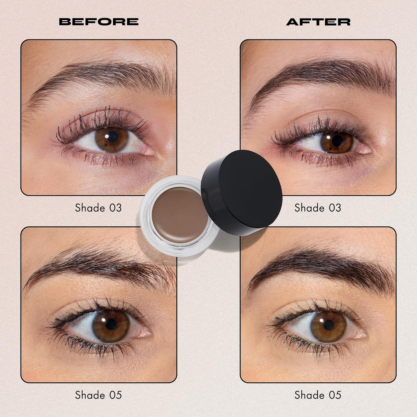 Milani Stay Put Brow Color - Dark Brown (0.09 Ounce) Vegan, Cruelty-Free Eyebrow Color that Fills and Shapes Brows…