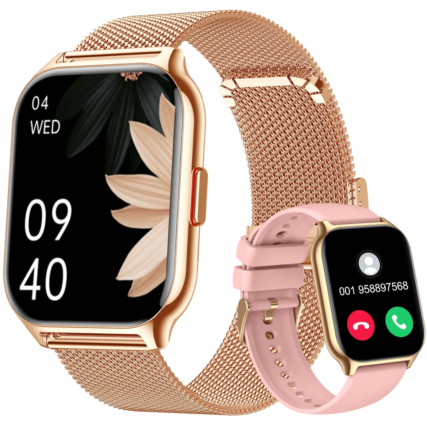 ZOSKVEE Smart Watch 45mm for Women Men(Dial/Answer Calls), 2.0" Fitness Tracker Watch with Heart Rate/Blood Pressure/Blood Oxygen Monitor for Android iOS