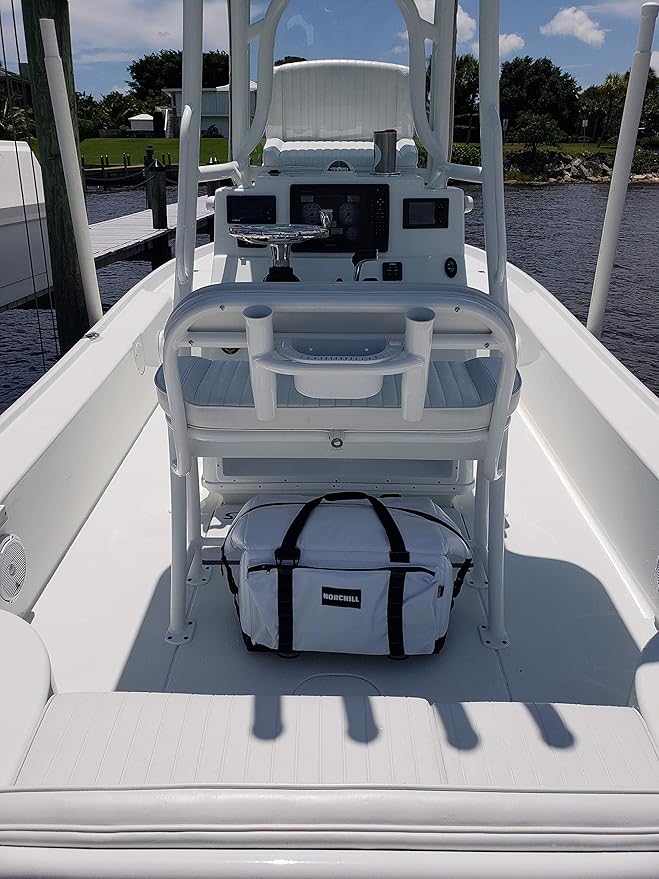 NorChill Soft Coolers 12 Can Insulated Marine Boatbag Soft Sided Cooler, White