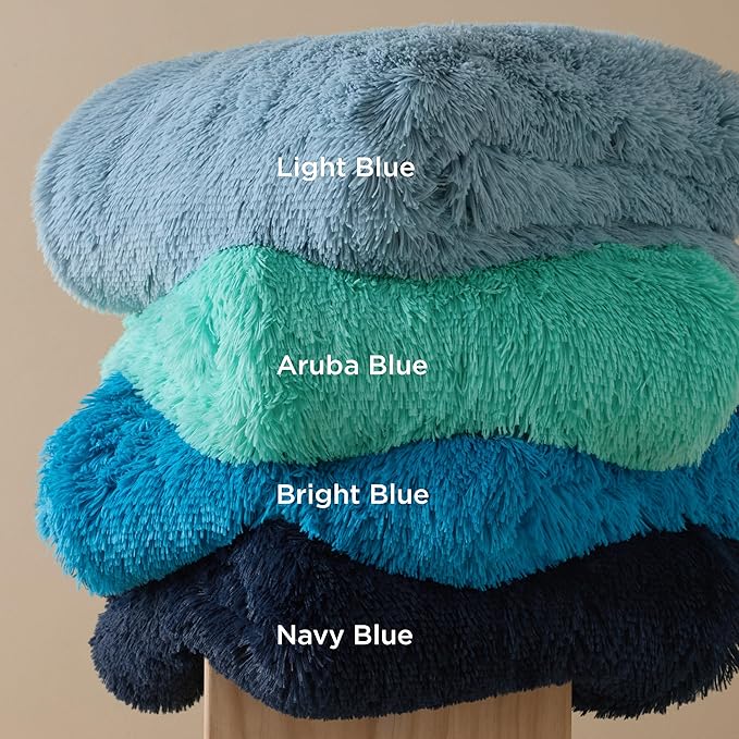 Bedsure GentleSoft Fluffy Light Sky Blue Throw Blanket, Dusty Baby Blue Decor Gifts for Women Men, Soft Cozy Fuzzy Plush Warm Minky Thick Sherpa Fleece Faux Fur Throw Blanket for Couch Bed, 50x60