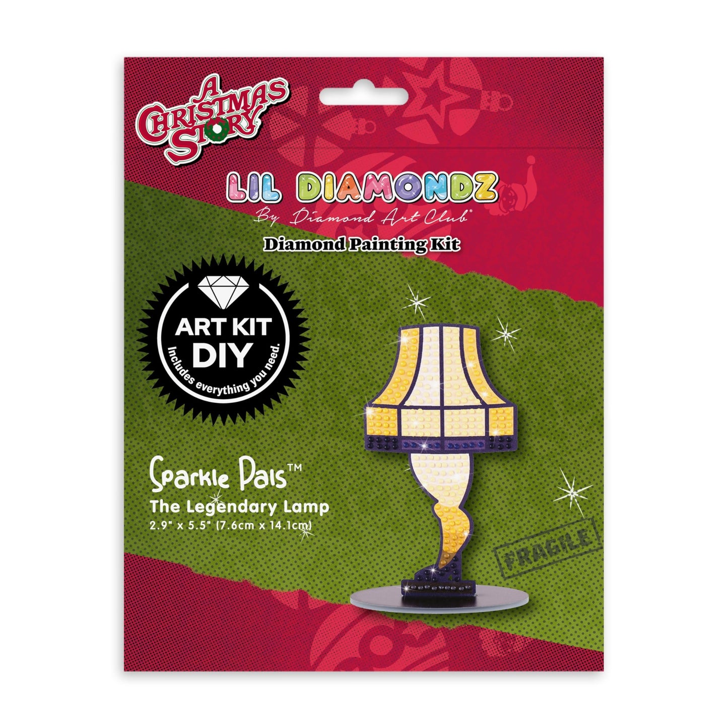 DIAMOND ART CLUB Sparkle Pals – The Legendary Lamp, Diamond Painting Kit, Fun DIY Crafts for Adults, Diamond Art Craft for Beginners, 2.9" x 5.5"""