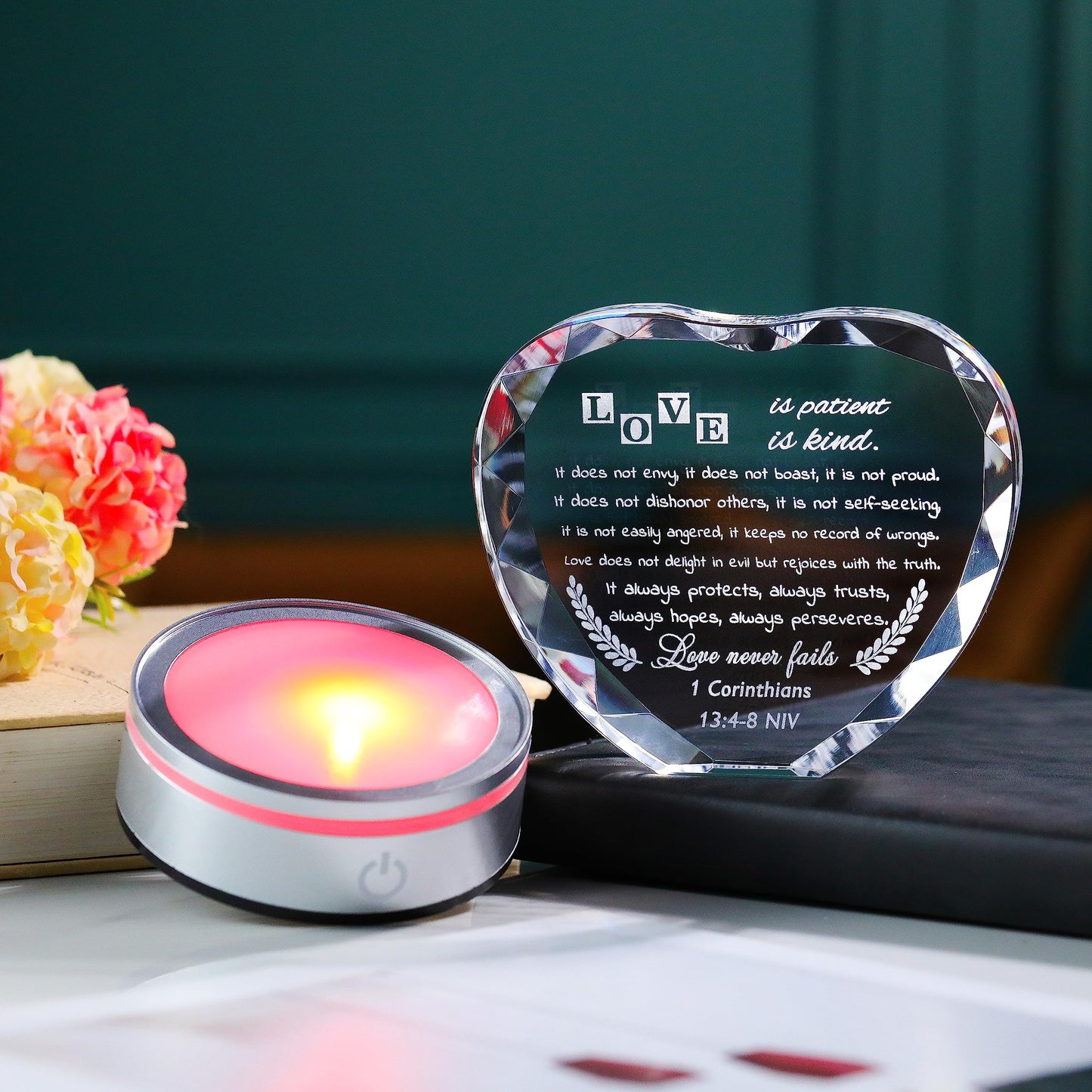 Qianwei Wedding Gifts for Couples Unique 2025 - Happy Anniversary Marriage Gift Crystal Keepsake - Engagement Gifts Bridal Shower Gifts for Bride and Groom Engagement Newlywed Mr and Mrs Gifts